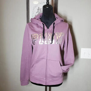 PINK Victoria's Secret Purple With Silver Foil Logo Size Small NWOT